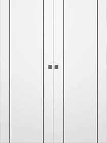 PALLADIO 2U BLACK BIANCO NOBLE DOUBLE MAGIC DOORS BELLDINNI MODERN INTERIOR DOOR - 1