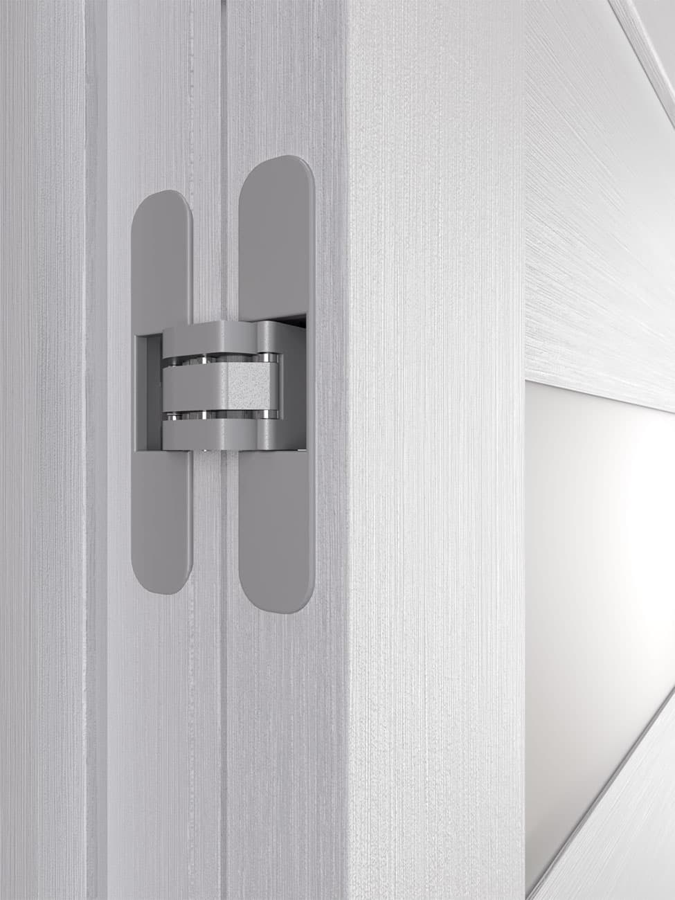 LETI VETRO BIANCO NOBLE DOUBLE BELLDINNI MODERN INTERIOR DOOR - 4