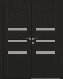 RITA VETRO BLACK MATTE CLOSET BELLDINNI MODERN INTERIOR DOOR - 1