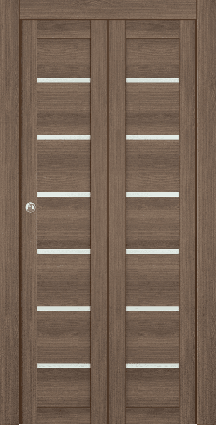 AVON 07-02 VETRO PECAN NUTWOOD BI-FOLD DOORS BELLDINNI MODERN INTERIOR DOOR - 1