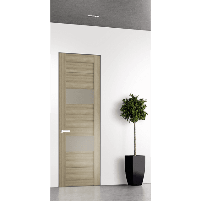 BERTA VETRO SHAMBOR INVISIBLE METAL FRAME BELLDINNI MODERN INTERIOR DOOR