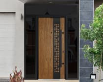 Single Modern Steel Exterior Door Deux 6678 - 10