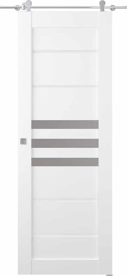 DOME VETRO BIANCO NOBLE BARN BELLDINNI MODERN INTERIOR DOOR - 1