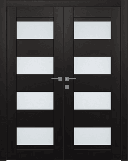 DELLA VETRO BLACK MATTE CLOSET BELLDINNI MODERN INTERIOR DOOR - 1