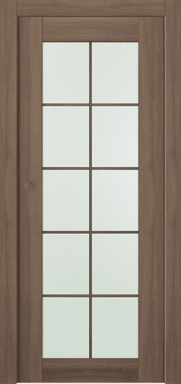 AVON 10 LITE VETRO PECAN NUTWOOD POCKET BELLDINNI MODERN INTERIOR DOOR - 1