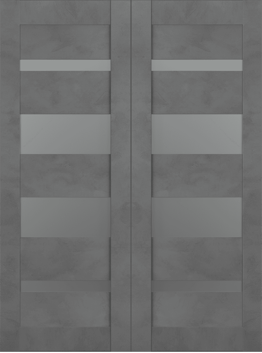 AVON 07-01 VETRO DARK URBAN BYPASS BELLDINNI MODERN INTERIOR DOOR - 2