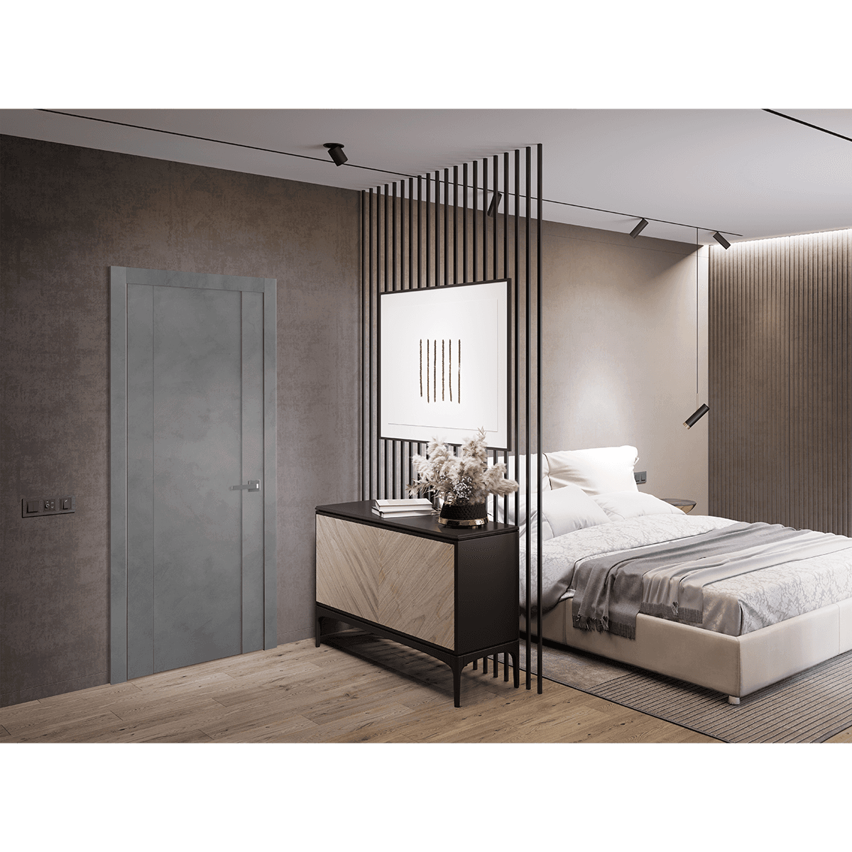 AVON 01 DARK URBAN SWING BELLDINNI MODERN INTERIOR DOOR - 5