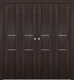 AVON 01 2H VERALINGA OAK DOUBLE BI-FOLD BELLDINNI MODERN INTERIOR DOOR - 1