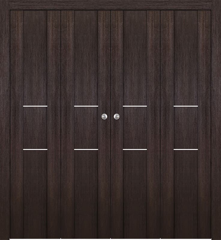 AVON 01 2H VERALINGA OAK DOUBLE BI-FOLD BELLDINNI MODERN INTERIOR DOOR - 1