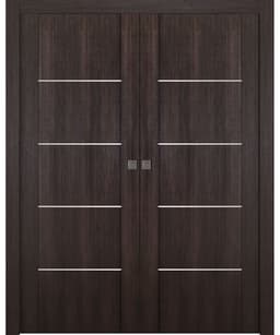 AVON 01 4H VERALINGA OAK DOUBLE POCKET DOORS BELLDINNI MODERN INTERIOR DOOR - 1