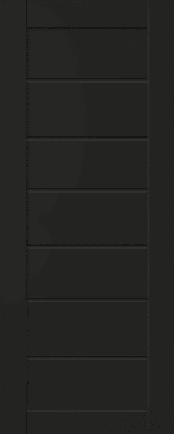 ALDA BLACK MATTE SLAB BELLDINNI MODERN INTERIOR DOOR - 1