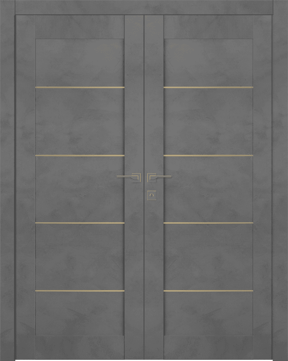 AVON 07 4H GOLD DARK URBAN CLOSET BELLDINNI MODERN INTERIOR DOOR - 1