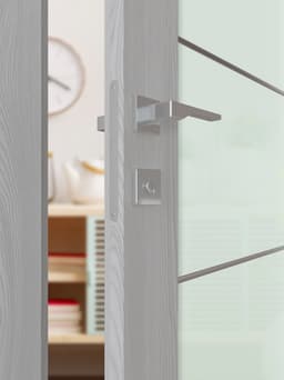 AVON 202 4H VETRO RIBEIRA ASH INVISIBLE METAL FRAME BELLDINNI MODERN INTERIOR DOOR - 4