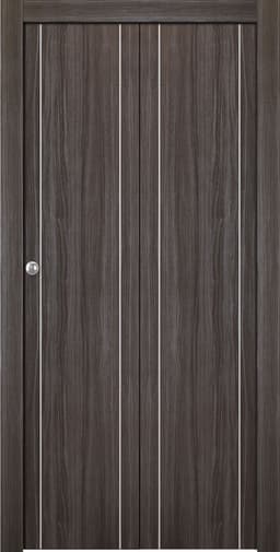 UNICA 2U GRAY OAK BI-FOLD BELLDINNI MODERN INTERIOR DOOR - 1