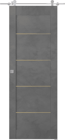 AVON 07 4H GOLD DARK URBAN BARN BELLDINNI MODERN INTERIOR DOOR - 1