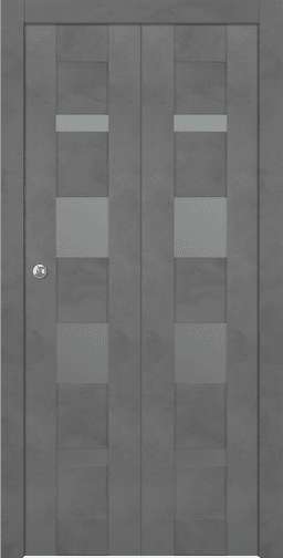 AVON 07-01 VETRO DARK URBAN DOUBLE BI-FOLD BELLDINNI MODERN INTERIOR DOOR - 1