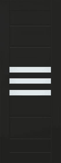 DOME VETRO BLACK MATTE SLAB BELLDINNI MODERN INTERIOR DOOR - 1