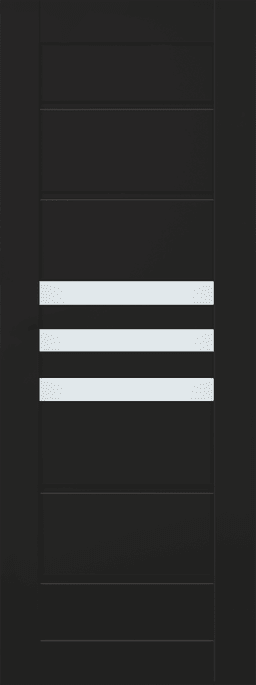 DOME VETRO BLACK MATTE SLAB BELLDINNI MODERN INTERIOR DOOR - 1