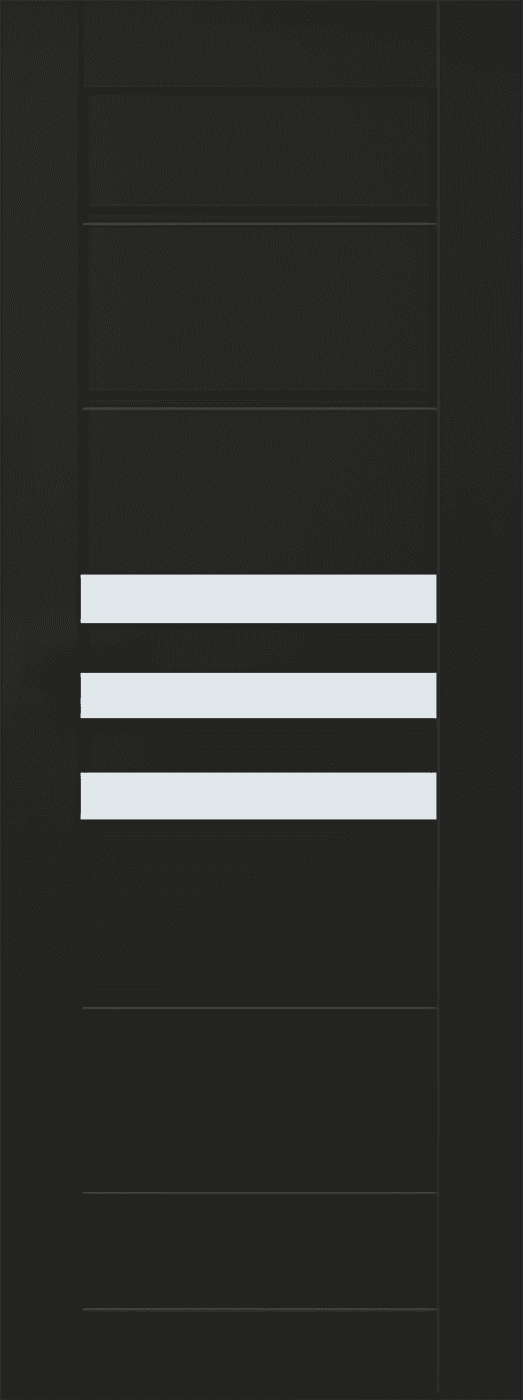 DOME VETRO BLACK MATTE SLAB BELLDINNI MODERN INTERIOR DOOR - 1