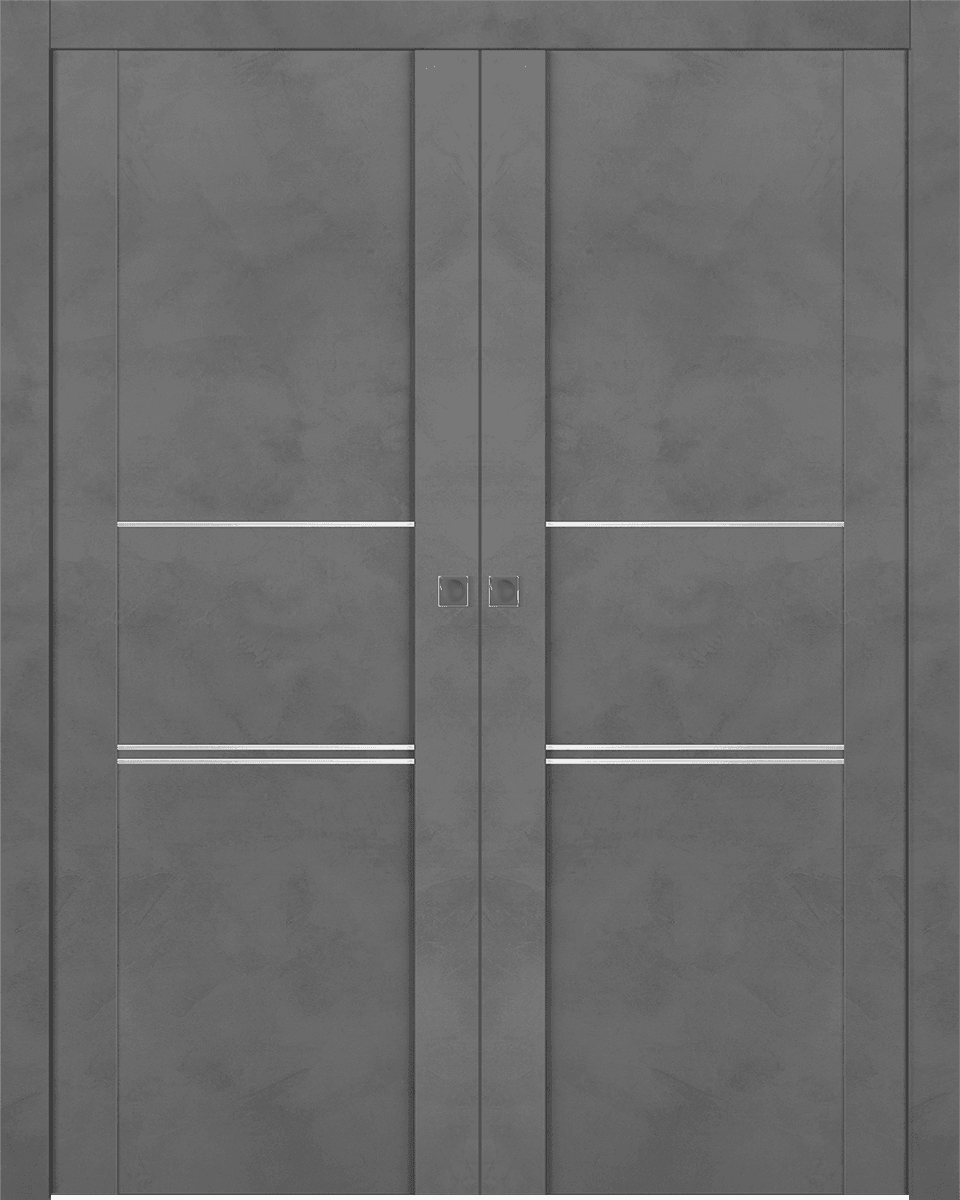 AVON 01 3H DARK URBAN DOUBLE POCKET DOORS BELLDINNI MODERN INTERIOR DOOR - 1