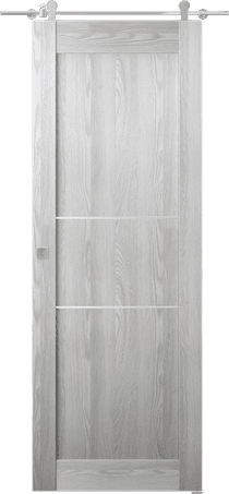 AVON 07 2H RIBEIRA ASH DOUBLE BARN BELLDINNI MODERN INTERIOR DOOR - 1