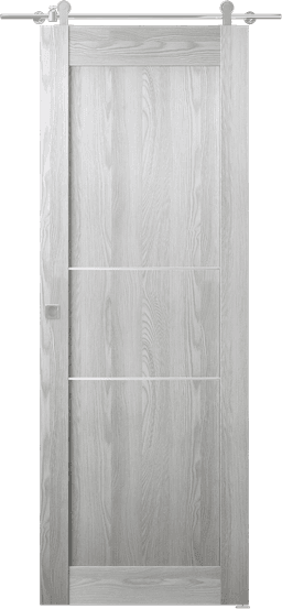 AVON 07 2H RIBEIRA ASH DOUBLE BARN BELLDINNI MODERN INTERIOR DOOR - 1