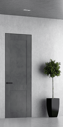 AVON 07 R DARK URBAN INVISIBLE METAL FRAME BELLDINNI MODERN INTERIOR DOOR - 1