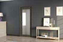 AVANTI 207 VETRO BLACK APRICOT SWING BELLDINNI MODERN INTERIOR DOOR - 3