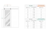 SMART PRO H3G 4H BLACK STRIPS VETRO POLAR WHITE BARN DOORS BELLDINNI MODERN INTERIOR DOOR - 4