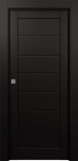 ALDA BLACK MATTE POCKET BELLDINNI MODERN INTERIOR DOOR - 1