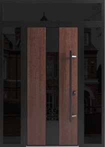 Single metal-aluminum modern exterior door Ronex 1205 - 6