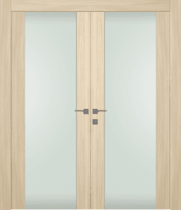 AVON 202 VETRO LOIRE ASH DOUBLE DOORS BELLDINNI MODERN INTERIOR DOOR - 1