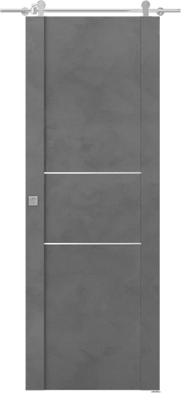 AVON 01 2H DARK URBAN DOUBLE BARN BELLDINNI MODERN INTERIOR DOOR - 1