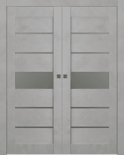 AVON 07-06 VETRO LIGHT URBAN DOUBLE POCKET BELLDINNI MODERN INTERIOR DOOR - 1