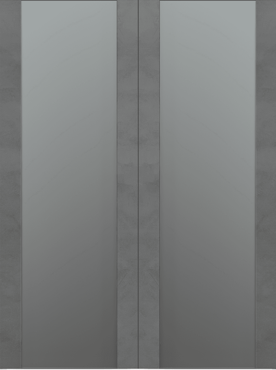 AVON 202 VETRO DARK URBAN DOUBLE BARN BELLDINNI MODERN INTERIOR DOOR - 2