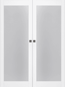PALLADIO 207 VETRO BIANCO NOBLE DOUBLE MAGIC BELLDINNI MODERN INTERIOR DOOR - 1