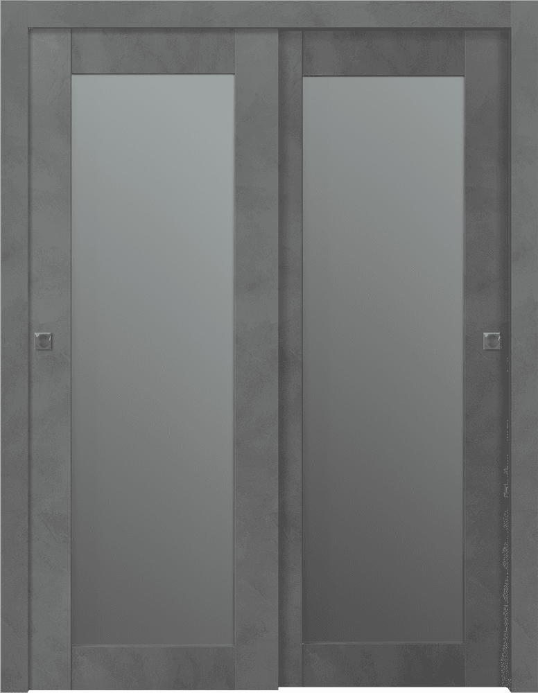 AVON 207 VETRO DARK URBAN BYPASS BELLDINNI MODERN INTERIOR DOOR - 1