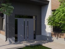 Double metal-aluminum modern exterior door Ronex 1011 - 10