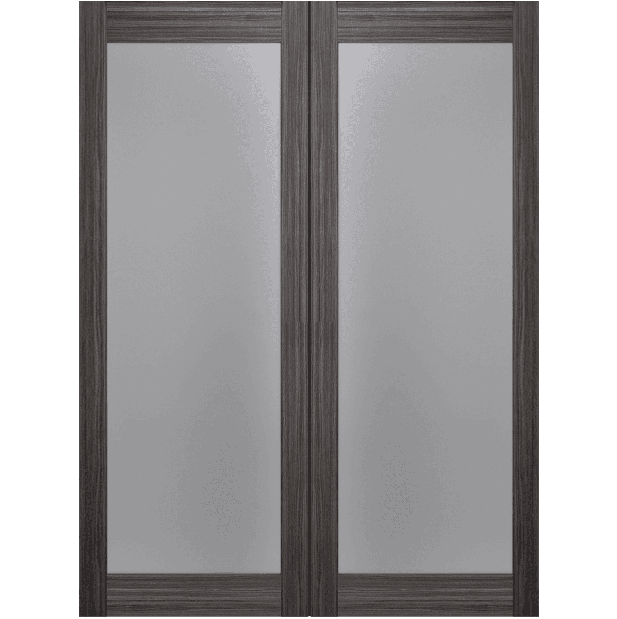 PALLADIO 207 VETRO GRAY OAK BYPASS BELLDINNI MODERN INTERIOR DOOR - 2