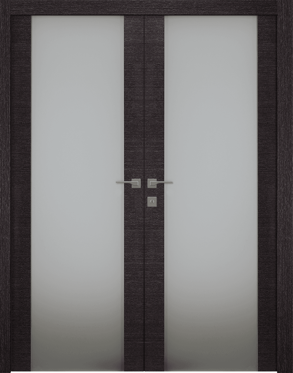 AVANTI 202 VETRO BLACK APRICOT CLOSET BELLDINNI MODERN INTERIOR DOOR - 1