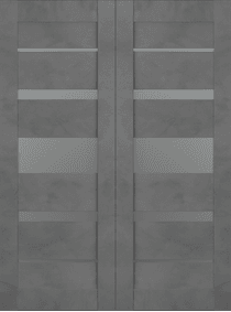 AVON 07-03 VETRO DARK URBAN DOUBLE BARN BELLDINNI MODERN INTERIOR DOOR - 2