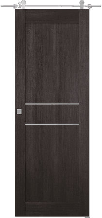 AVON 07 2HN VERALINGA OAK DOUBLE BARN BELLDINNI MODERN INTERIOR DOOR - 1