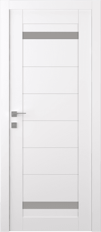 PERLA VETRO SNOW WHITE SWING BELLDINNI MODERN INTERIOR DOOR - 1