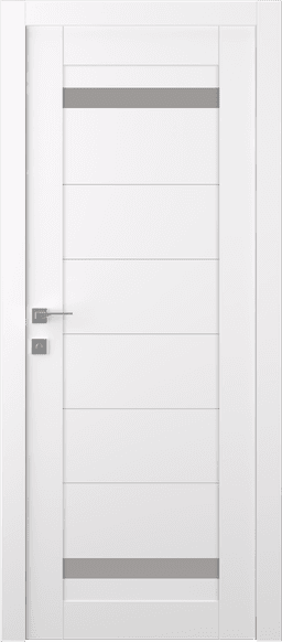 PERLA VETRO SNOW WHITE SWING BELLDINNI MODERN INTERIOR DOOR - 1