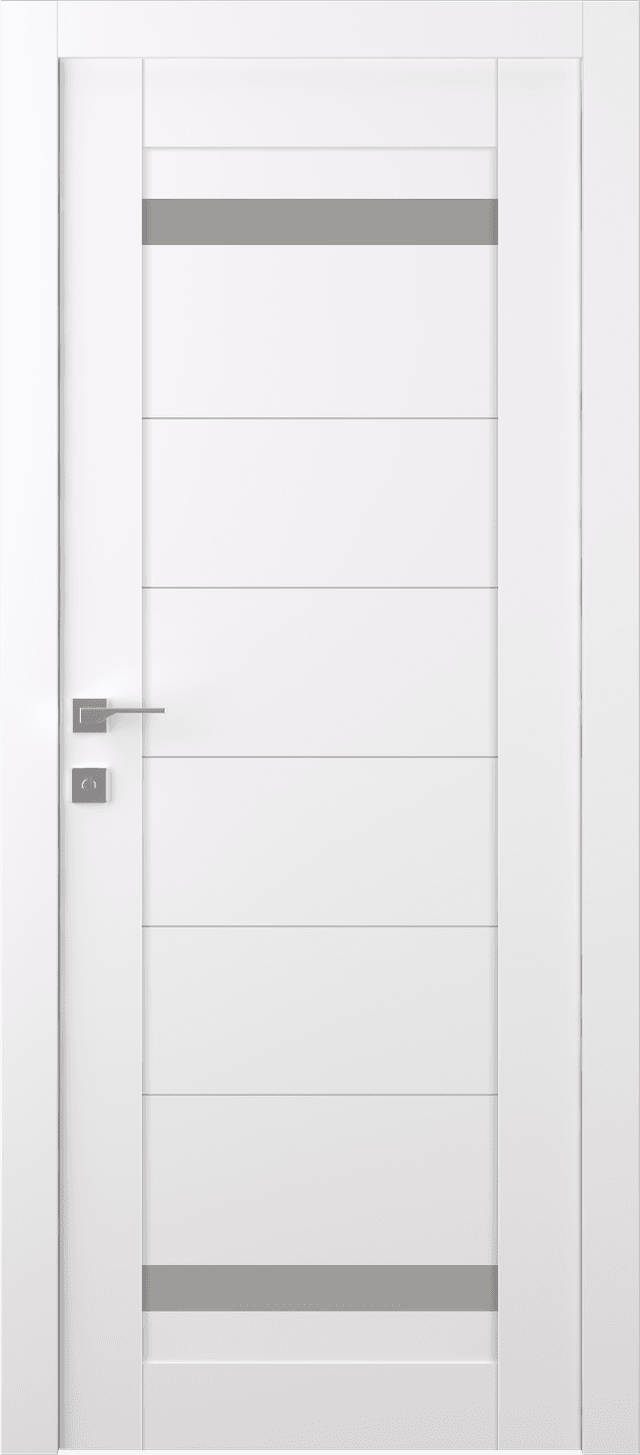 PERLA VETRO SNOW WHITE SWING BELLDINNI MODERN INTERIOR DOOR