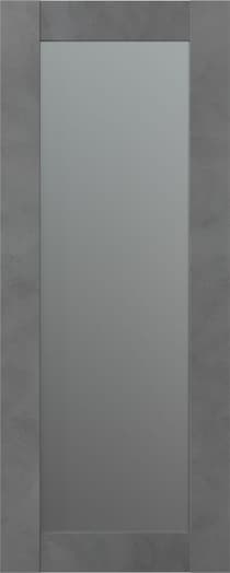 AVON 207 VETRO DARK URBAN SLAB BELLDINNI MODERN INTERIOR DOOR - 1