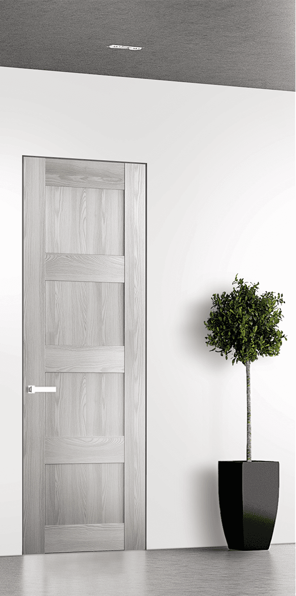 AVON 07 3R RIBEIRA ASH DOUBLE INVISIBLE METAL FRAME BELLDINNI MODERN INTERIOR DOOR - 1