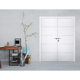 SMART PRO 4H POLAR WHITE BYPASS BELLDINNI MODERN INTERIOR DOOR - 2