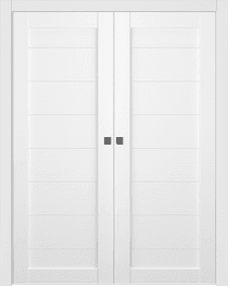 ERMI BIANCO NOBLE DOUBLE POCKET BELLDINNI MODERN INTERIOR DOOR - 8