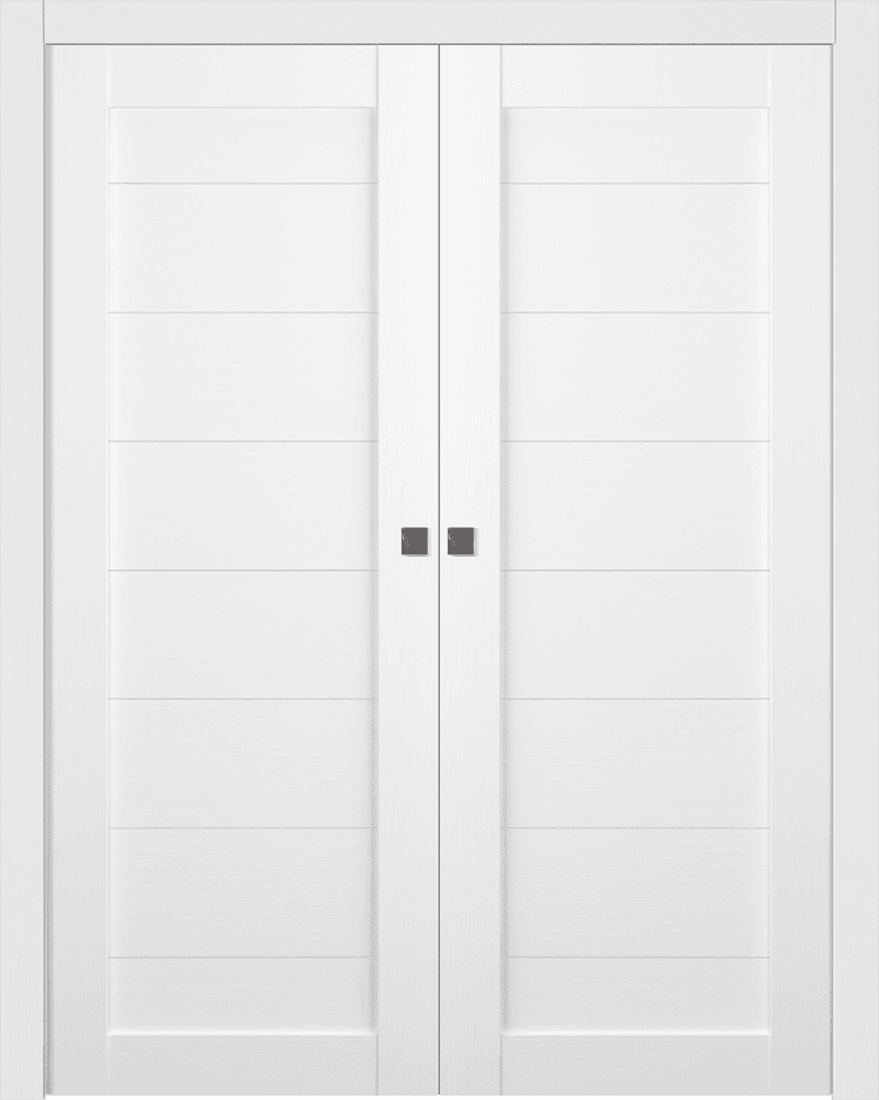 ERMI BIANCO NOBLE DOUBLE POCKET BELLDINNI MODERN INTERIOR DOOR - 8
